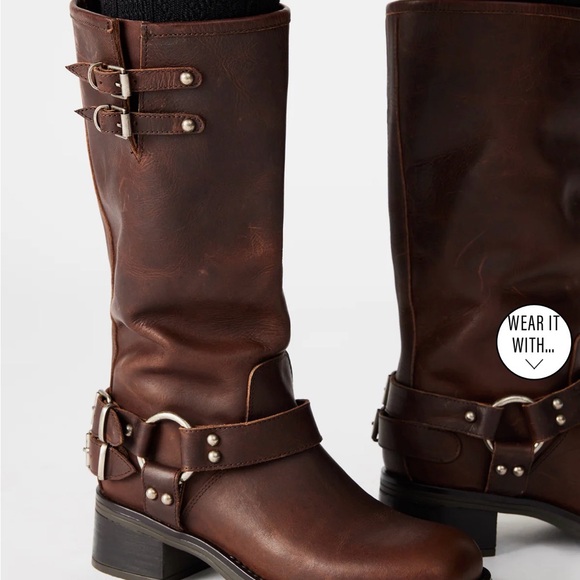 Steve Madden Astor Boot Brown Leather - Picture 2 of 8